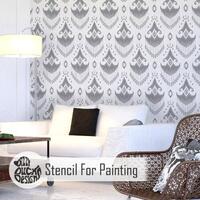 Image of MAPUCHA Wall and Furniture Stencil - FL