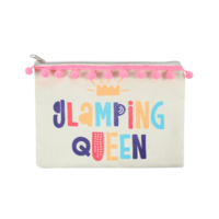 Image of Glamping Queen Makeup Bag - Cotton