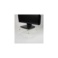 Image of neomounts Newstar Height Adjustable Transparent Monitor Stand (Clear A