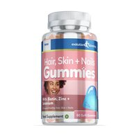 Image of Hair, Skin & Nails Gummies with Biotin, Zinc & Selenium - 60 Gummies - Blueberry Flavour