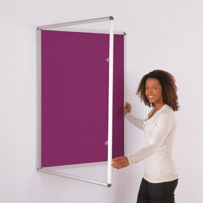 ColourPlus Tamperproof Noticeboard 1200x1200mm Magenta