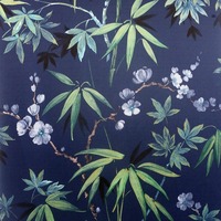 Image of Jasmine Garden Wallpaper Navy Arthouse 297800
