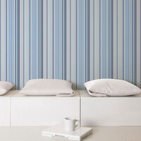 Image of Global Fusion GF Stripe Wallpaper Blue Galerie G56407