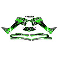 Image of Funbikes Ranger Mini Quad V2 Green 3M Sticker Kit