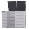 Image of 1170L Outdoor Storage Cabinet - Grey and Black