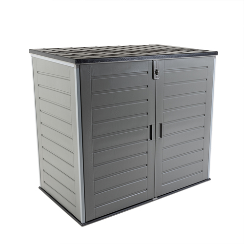 1170L Outdoor Storage Cabinet - Grey and Black