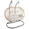 Double Hanging Swing Chair - Natural at Charles Bentley