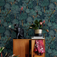 Image of Amazonia Botanist Wallpaper Teal Holden 91251