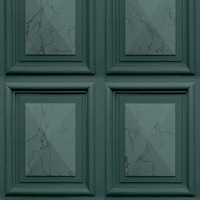 Image of Marble Wood Panel Effect Wallpaper Dark Teal Green World of Wallpaper AG500-39