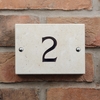 Image of 1 digit Limestone House Number