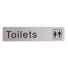 Image of Toilets Metal Effect PVC Sign