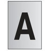 Image of Metal Effect PVC Letter A