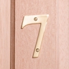 Image of 10cm Brass House Numbers - 7