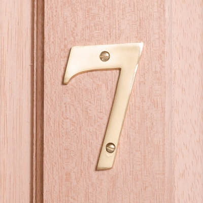 10cm Brass House Numbers - 7