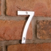 Image of 10cm Contemporary Chrome House Numbers - 7