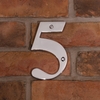 Image of Chrome house number 5 - 15cm
