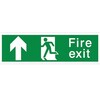 Image of Fire Exit with arrow - Forward Sign