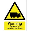 Image of Warning Beware of Moving Vehicles Sign