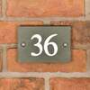 Image of Smoky Green Slate House Number with 2 digits