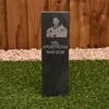 Image of Memorial Stake - Large Slate with Personalised Photo