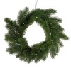 Image of 12" Faux Pre-Lit Christmas Wreath