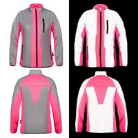 Image of BTR Womens High Visibility Reflective Cycling & Running Jacket. SECONDS
