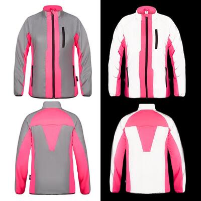 BTR Womens High Visibility Reflective Cycling & Running Jacket. SECONDS