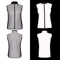 Image of BTR Womens Reflective Cycling & Running High Vis Gilet, Vest (Classic) no pockets. Seconds
