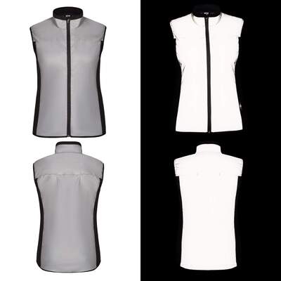 BTR Womens Reflective Cycling & Running High Vis Gilet, Vest (Classic) no pockets. Seconds
