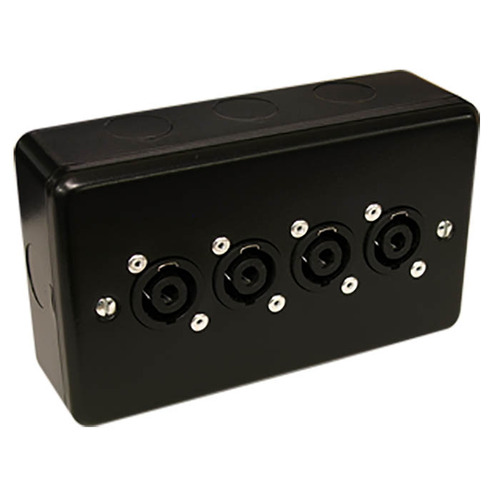 Surface Fitting Speakon Connector Box - 4 Connectors