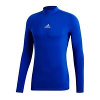 Image of Adidas Mens AlphaSkin Climawarm Thermoactive Turtleneck Shirt - Blue