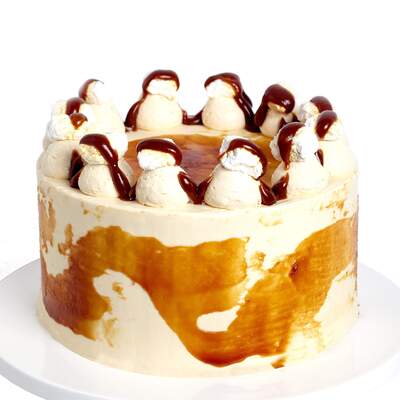 Wheat Free Salted Caramel Cake - Two Tier (6 + 8 Diameter)