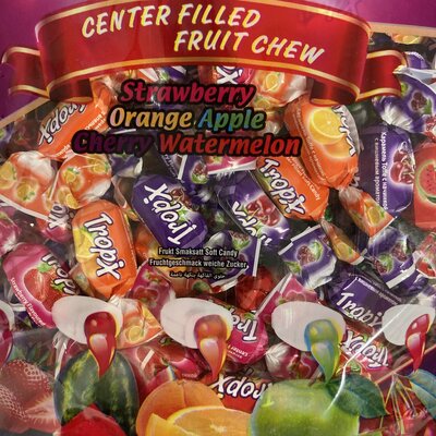 Tropx Fruit Filled Soft Sweets Bag (250g)