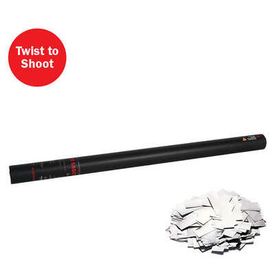 Handheld Confetti Cannon 80cm - Silver