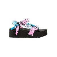 Image of Trekky Platform Sandals - Blue & Pink