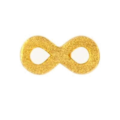 Infinity Stud Earring - Gold