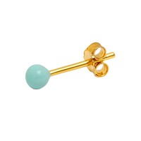 Image of Single Colour Ball Earring - Mint