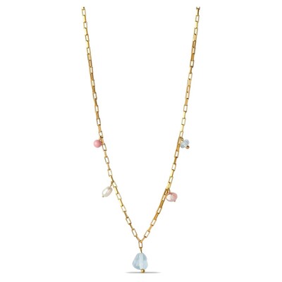 Mellow Freshwater pearl Necklace - Gold