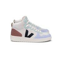 Image of V-15 Suede Trainers - Multico, Natural & Black