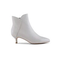 Image of Saga Leather Zip Boot - Off White