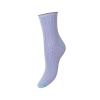 Image of Dina Small Dots Socks - Sky Gray