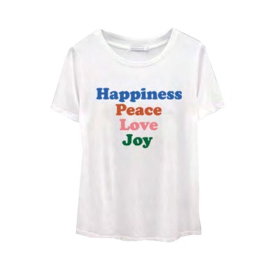 Lola Happiness Pima Cotton T-Shirt - White