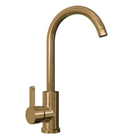 Image of TPAOMS-GOLD Mixer Tap with Swan Neck Gold Finish