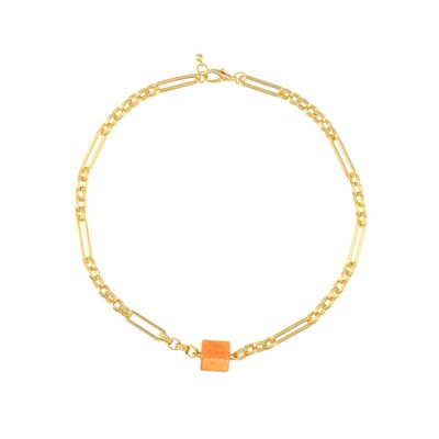 New York Choker Necklace - Tangerine