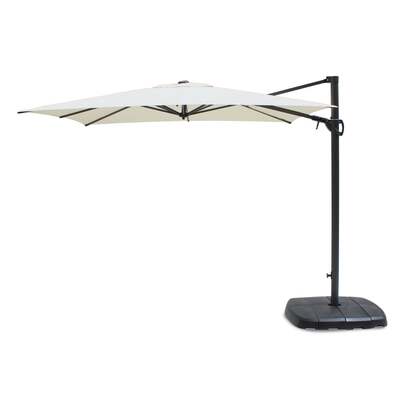 Kettler 2.5m Square Free Arm Cantilever Parasol with Base - Taupe
