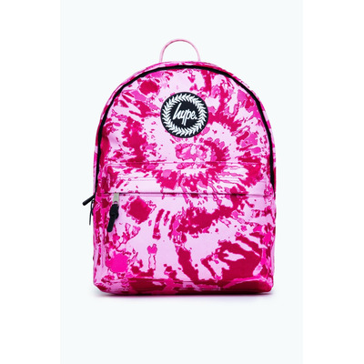 Hype Pink Swirl Tie Dye Backpack
