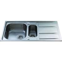 Image of CDA KA82SS Inset 1.5 bowl sink Stainless Steel