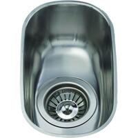 Image of CDA KCC21SS Undermount curved single bowl sink Stainless Steel