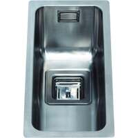 Image of CDA KSC21SS Undermount square single bowl sink Stainless Steel