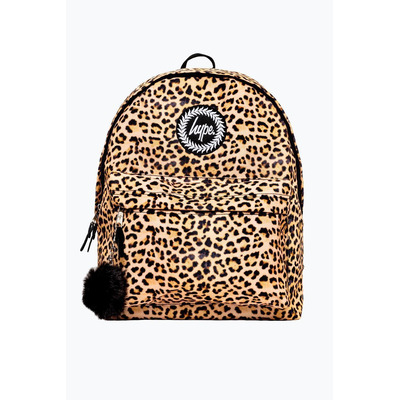 Hype Leopard Pom Pom Backpack
